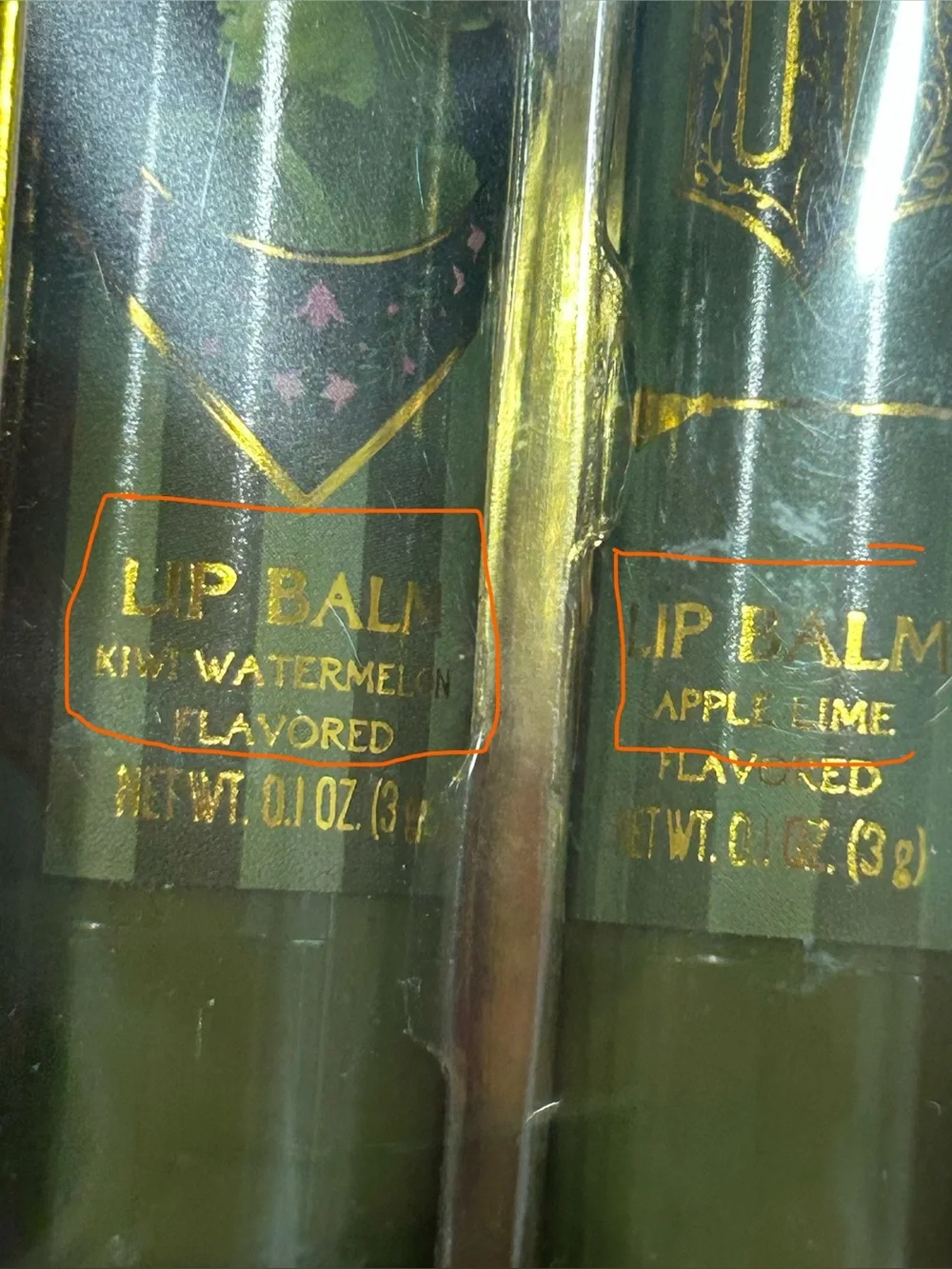 Wicked 4 Lip Balm Set. TASTE BEAUTY. 2 Glinda, 2 Elphaba. NWT. Universal Stud.